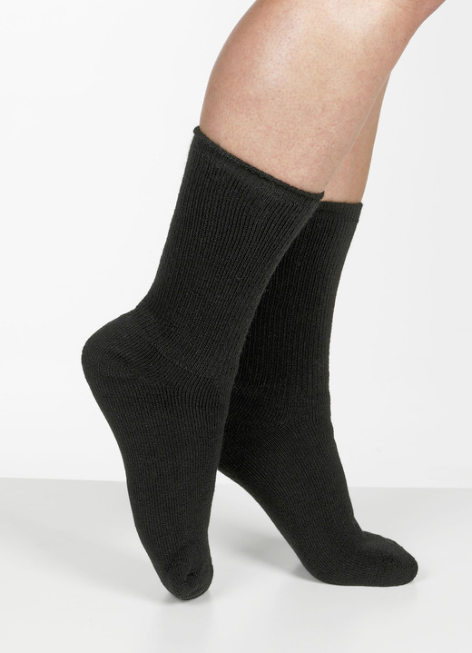 - Wärmespeicher-Socken-Set für Damen, in Farbe SCHWARZ Ansicht 1