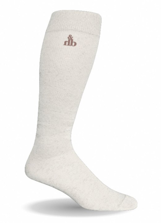 Gesundheitsstrümpfe - Atmungsaktive Wohlfühl-Socken oder Kniestrümpfe für Damen und Herren, in Größe 001 (36–38) bis 004 (45–47), in Farbe NATUR, in Ausführung Kniestrümpfe Ansicht 1