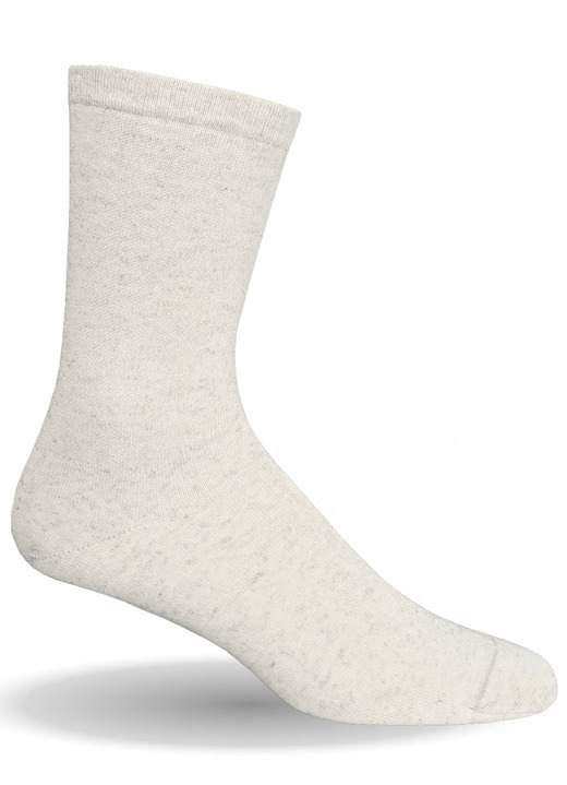 Gesundheitsstrümpfe - Atmungsaktive Wohlfühl-Socken oder Kniestrümpfe für Damen und Herren, in Größe 001 (36–38) bis 004 (45–47), in Farbe NATUR, in Ausführung Socken Ansicht 1