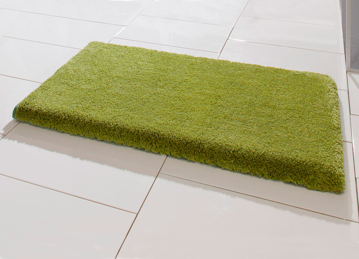 - Ultrasofte Table Tuft Badgarnitur  aus dem Hause Grund, in Größe 100 (Vorleger halbrund, 50/ 80 cm) bis 110 (Hänge-WC-Garnitur, 2-teilig), in Farbe GRÜN