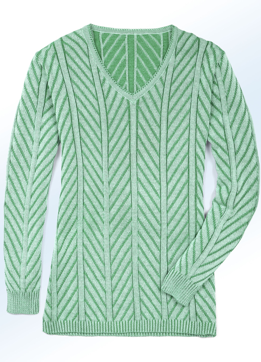 - Pullover, in Größe 038 bis 054, in Farbe PISTAZIE-GRÜN
