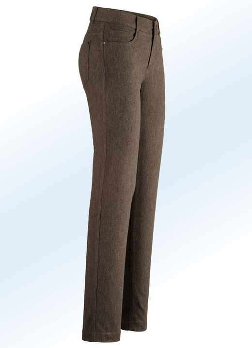 Hosen - Hose mit angenehm weicher, wärmender Innenseite, in Größe 018 bis 052, in Farbe NUGATBRAUN Ansicht 1