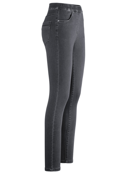 Hosen in Schlupfform - Super softe Jegging-Jeans, in Größe 017 bis 050, in Farbe ANTHRAZIT Ansicht 1