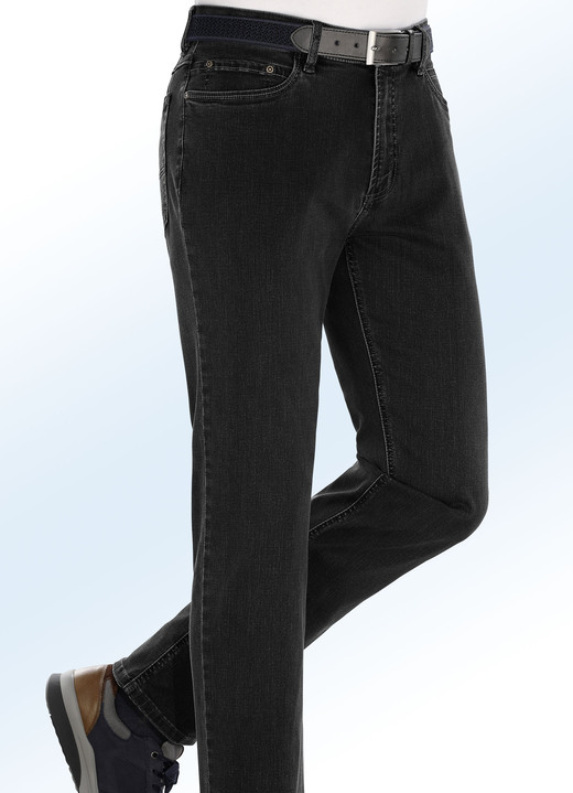 Jeans - Superstretch-Jeans von «Suprax» in 4 Farben, in Größe 024 bis 060, in Farbe SCHWARZ Ansicht 1