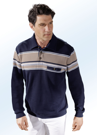 Poloshirt mit knöpfbarer Brusttasche