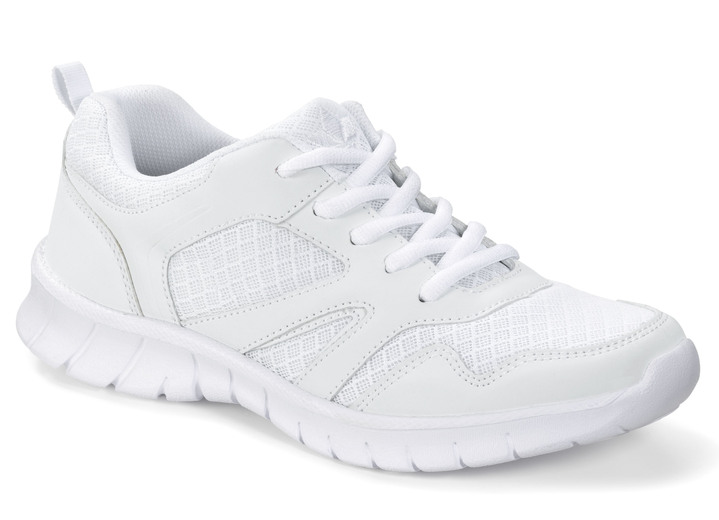 - Sneaker mit Wechselfussbett, in Größe 036 bis 042, in Farbe WEISS Ansicht 1