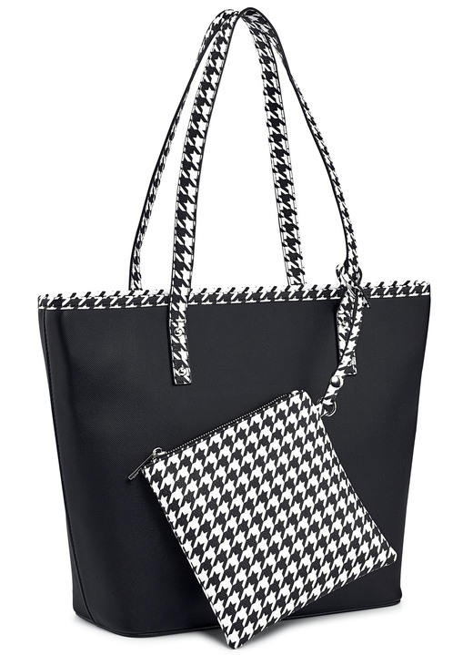 - Collezione Alessandro Tasche mit abnehmbarem Reißverschluss-Täschchen, in Farbe SCHWARZ-WEISS Ansicht 1