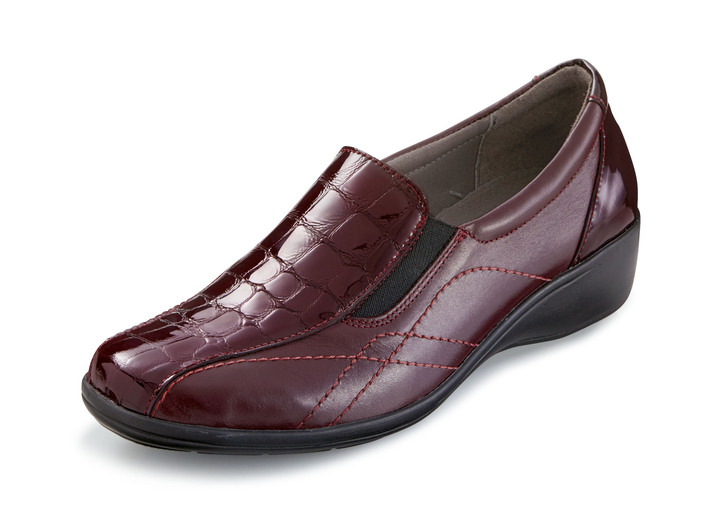 Slipper & Schnürschuhe - ELENA EDEN, komfortable Damen-Slipper, mit herausnehmbarem Fussbett, in Größe 036 bis 042, in Farbe BORDEAUX Ansicht 1
