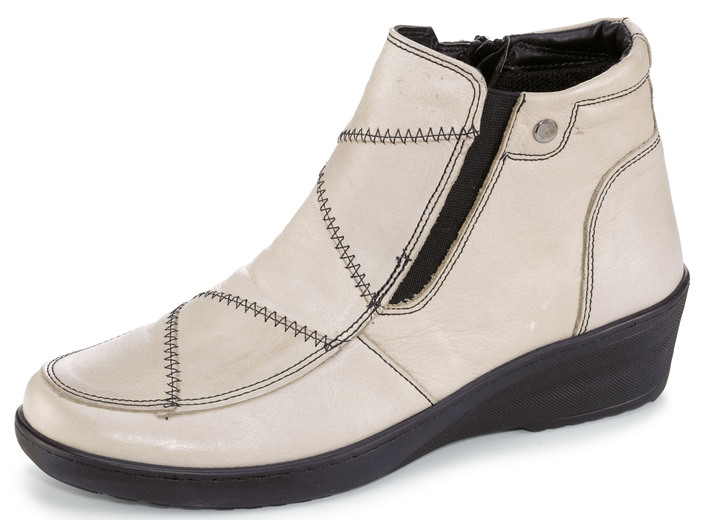 Gemini - Gemini Stiefelette mit Innenreissverschluss, in Größe 036 bis 042, in Farbe KIESEL Ansicht 1