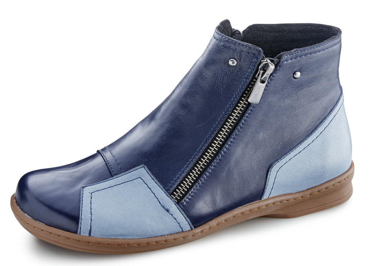 - Gemini Stiefelette mit Zierreißverschluss, in Größe 036 bis 042, in Farbe BLAU-JEANS Ansicht 1