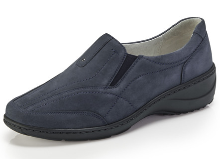 Waldläufer Slipper aus glänzend geprägtem Leder