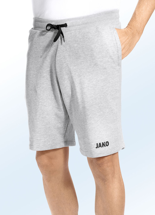 Freizeithosen - «Jako»-Shorts in 3 Farben, in Größe 3XL (58/60) bis XXL (56), in Farbe HELLGRAU MELIERT Ansicht 1