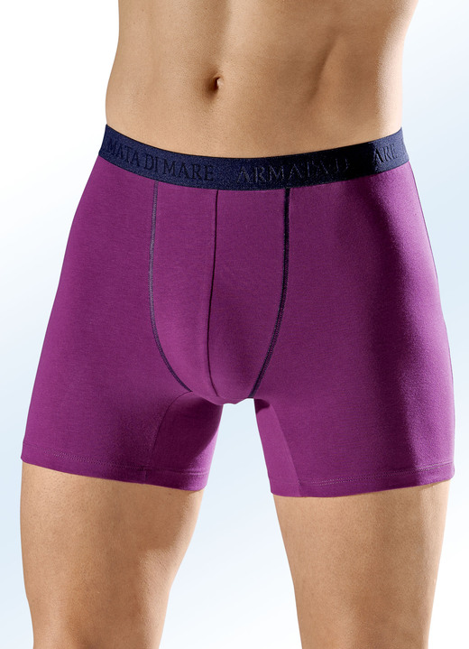 Pants & Boxershorts - Viererpack Pants mit Elastikbund, in Größe 004 bis 010, in Farbe 2X MAGENTA, 2X MARINE