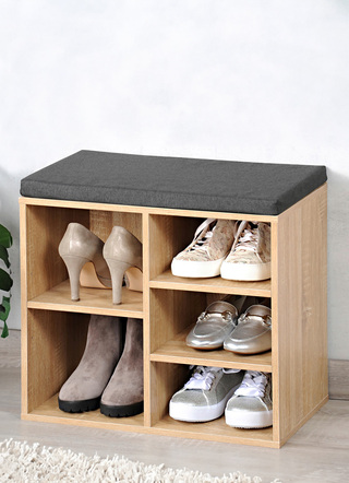Schuhbank mit Sitzkissen