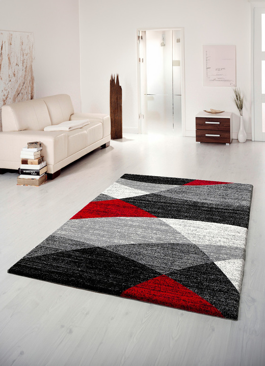 Modern - Brücken und Teppiche mit hellen und dunklen Melierungen, in Größe 111 (Brücke, 60x110 cm) bis 288 (Teppich, 240x340 cm), in Farbe ANTHRAZIT Ansicht 1
