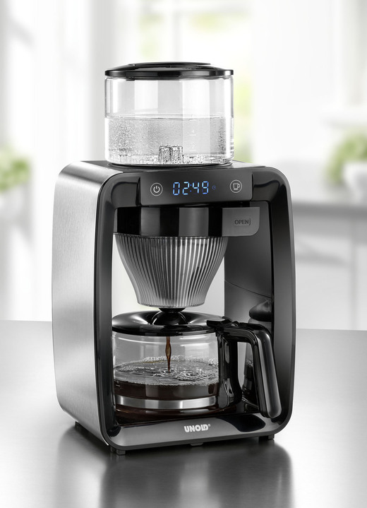 Kaffeemaschinen - Unold Kaffeemaschine mit Vorbrühfunktion für bestes Aroma, in Farbe SCHWARZ