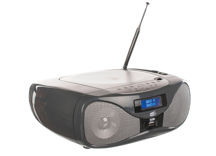 Musikanlagen - Dual DAB-P 160 Radio mit CD-Spieler, in Farbe GRAU Ansicht 1