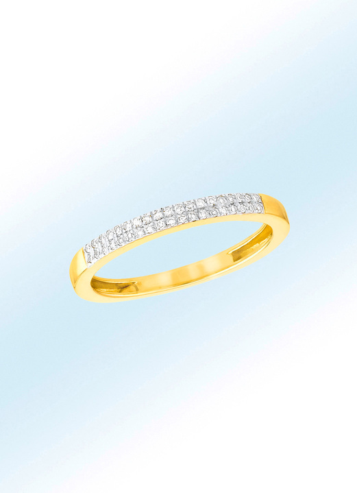 Ringe - Feiner Damenring mit 38 Diamanten, in Größe 160 bis 220, in Farbe