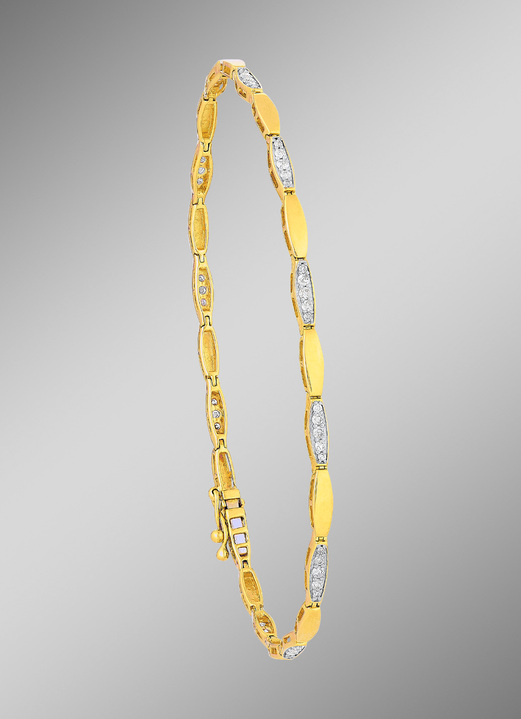 Armbänder - Elegantes Armband mit 60 Brillanten, in Farbe  Ansicht 1