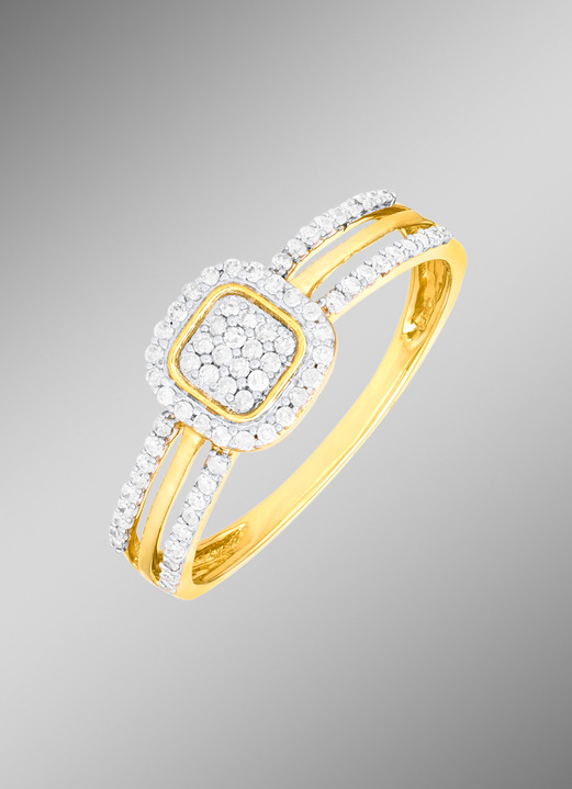 Ringe - Edler Damenring mit 74 Diamanten, in Größe 160 bis 220, in Farbe  Ansicht 1