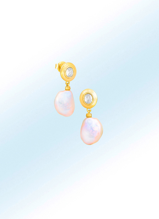 Ohrschmuck - Wunderschöne Ohrhänger mit Keshi-Perlen, in Farbe