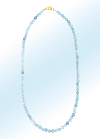Halskette mit Aquamarin