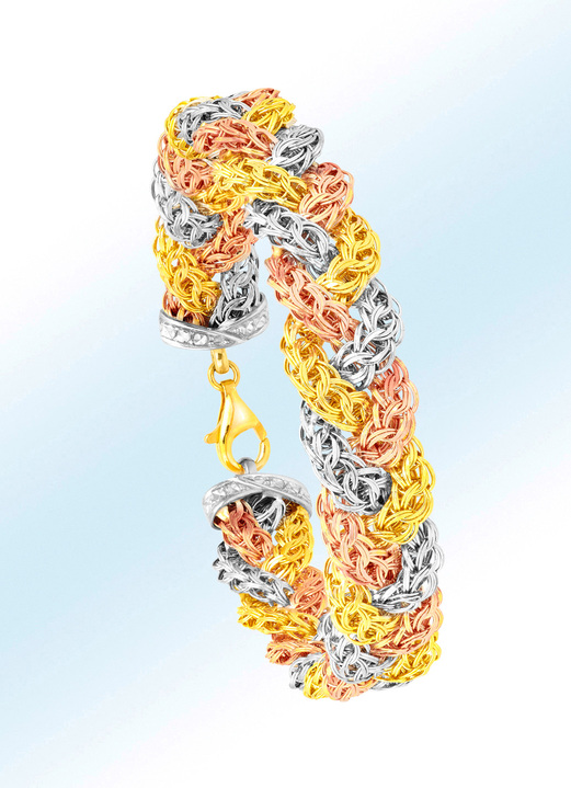Armbänder - Wunderschöner Armband in Tricolor, in Farbe