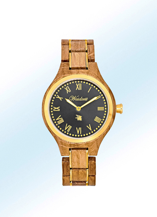 Schmuck & Uhren - Moderne „Waidzeit“-Quartz-Partneruhr, in Farbe , in Ausführung Damenuhr Ansicht 1