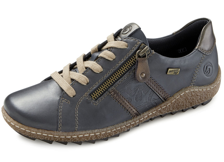 Slipper & Schnürschuhe - Schnürschuh in 2 Farben mit herausnehmbarem Fussbett, in Farbe MARINE-BRAUN Ansicht 1
