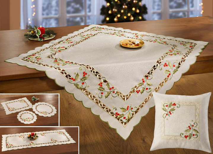 Tischdecken - Stimmungsvolle Tisch- und Raumdekoration, in Größe 101 (Deckchen, 35/ 50 cm) bis 404 (Kissenbezug, 40/ 40 cm), in Farbe SEKT-BUNT Ansicht 1