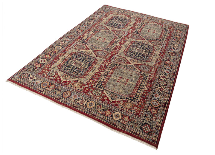 Klassisch - Brücken und Teppiche mit antiker Orientteppich-Optik, in Größe 103 (Brücke, 60x85 cm) bis 299 (Teppich, 300x380 cm), in Farbe ROT Ansicht 1