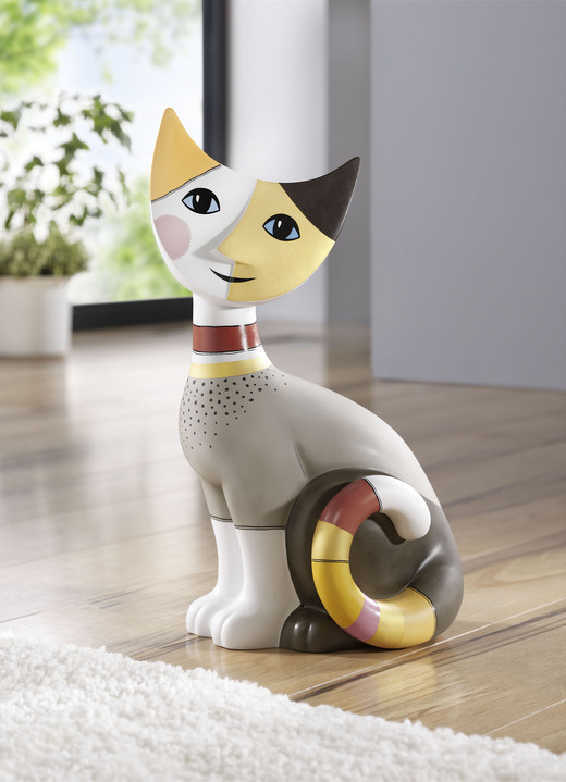 Figuren - Katze von der Künsterlin Rosina Wachtmeister, in Farbe BUNT
