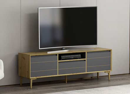Attraktives und trendiges TV-Longboard in geradlinigem Design
