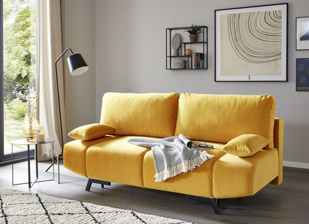 Gemütliches Schlafsofa mit Bettkasten