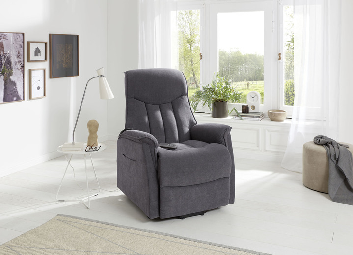 - TV-Sessel mit Motor und Aufstehhilfe, in Farbe GRAU Ansicht 1