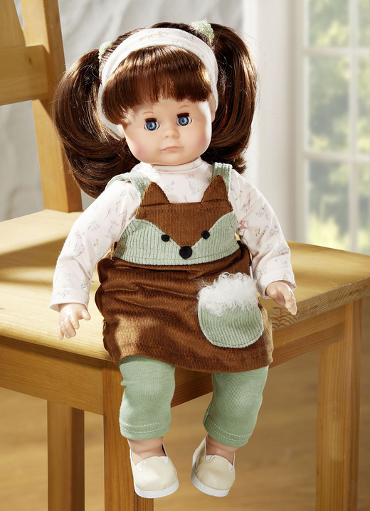 Puppen - Spielpuppe Schlummerle, in Farbe BRAUN-ROSA