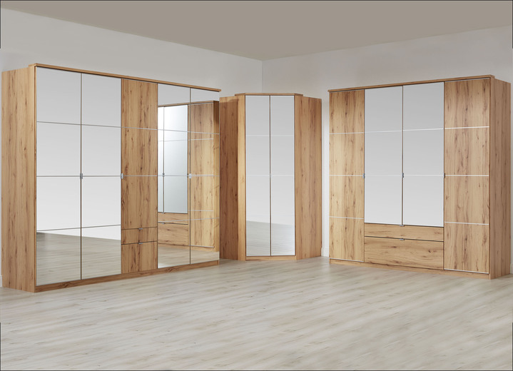 Schlafzimmerschränke - Drehtürenschränke mit Spiegel, in Farbe ASTKERNBUCHE, in Ausführung Drehtürenschrank, 2-türig Ansicht 1