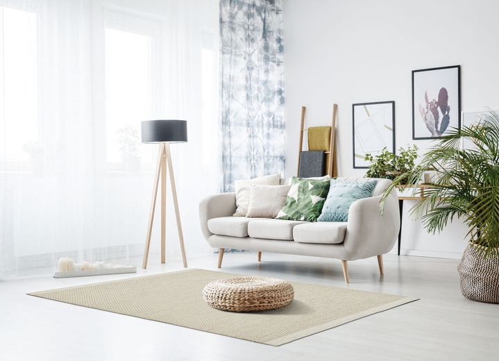 Modern - Brücken und Teppiche beidseitig verwendbar, in Größe 112 (Brücke, 65x130 cm) bis 282 (Teppich, 200x290 cm), in Farbe BEIGE-CREME Ansicht 1