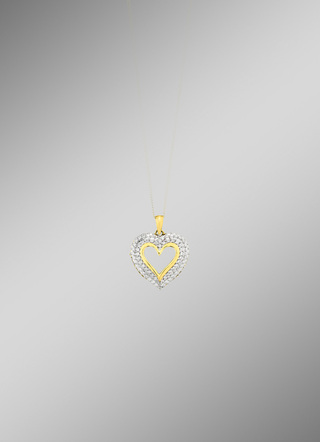 Herz-Anhänger mit Brillanten