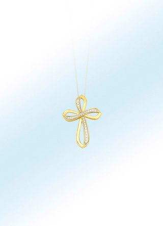 Wunderschöne Kreuz-Anhänger mit Brillanten