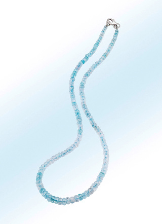 Halskette mit Aquamarin
