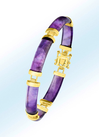 Armband mit echt Amethyst