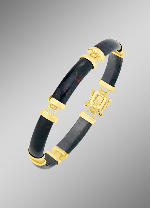 - Armband mit echt Blutstein, in Farbe  Ansicht 1