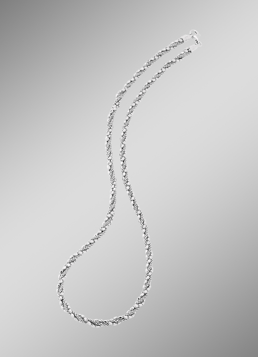 - 4-reihige Halskette aus Silber 925/- fein, in Farbe