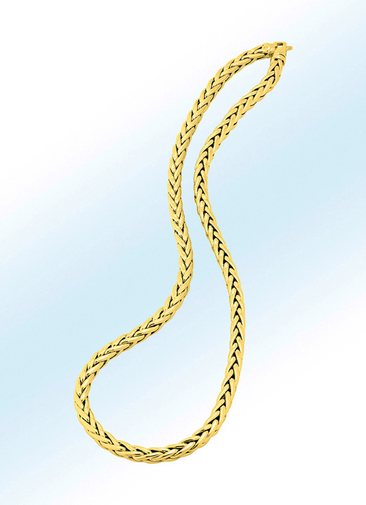 Halsketten - Klassische, hochwertige Zopfkette, in Farbe