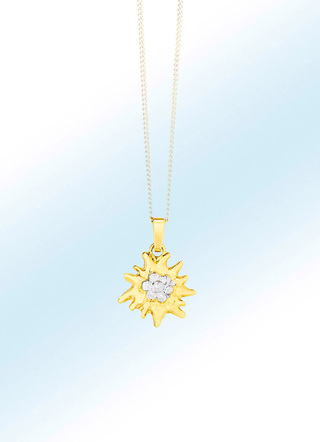 Edelweiss-Anhänger in Bicolor