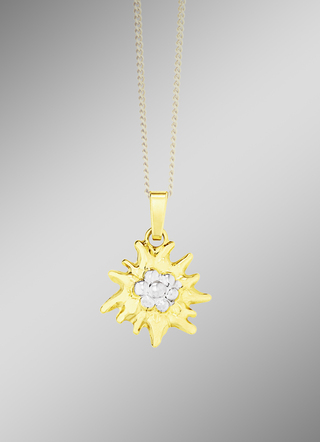 Edelweiss-Anhänger in Bicolor