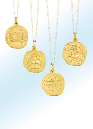 Attraktive Sternzeichen-Anhänger aus Gold