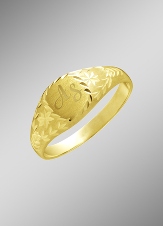 Herrenring mit glänzender Ringschiene