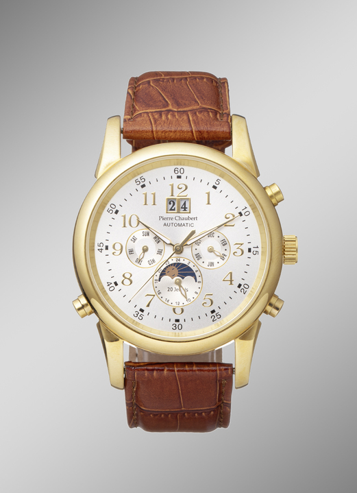 - Edle Automatik-Herrenuhr, in Farbe  Ansicht 1